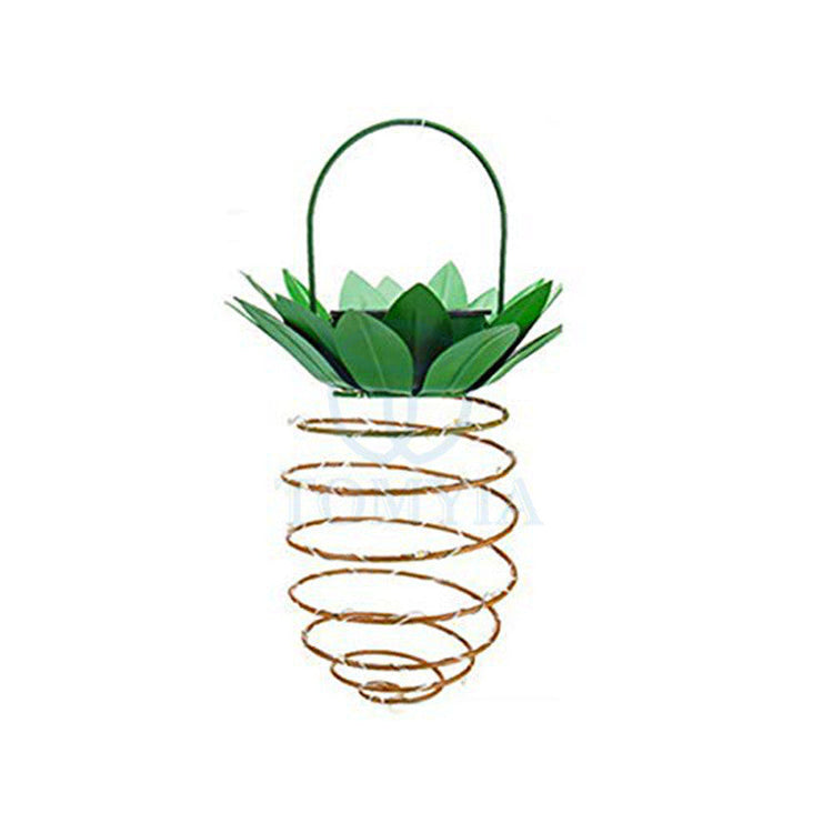Outdoor Waterproof Garden Pineapple Solar Lights Path Lights Hanging Fairy Lights Solar Led Warm Fairy String Decor TRENDFLOW