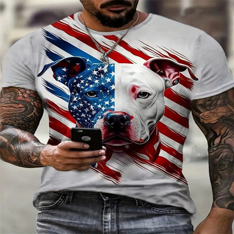3D Printed Animal Style Vintage Quick-dry T-shirt TRENDFLOW