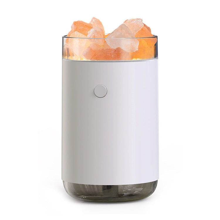 Air Humidifier Crystal Salt Stone Desktop Aromatherapy Essential Oil Ultrasonic Diffuser With LED Lamp Bedroom Home Humidifier TRENDFLOW