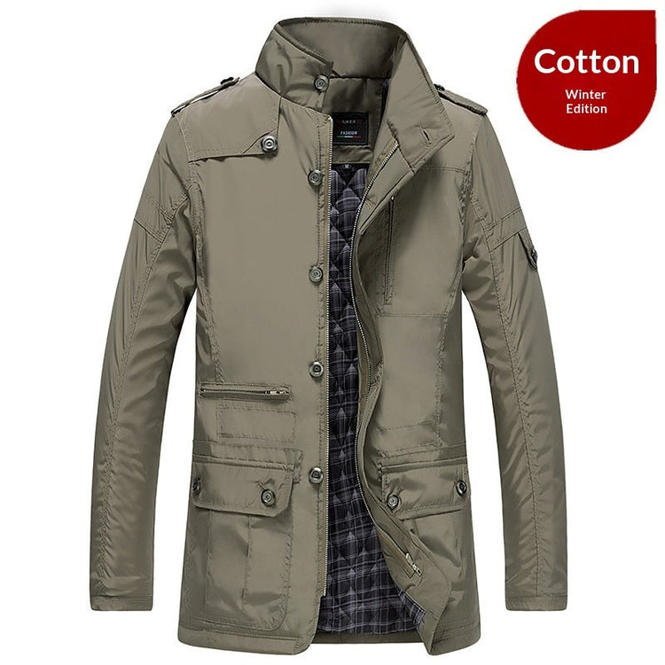 Autumn And Winter New Mid-length Jacket Men&