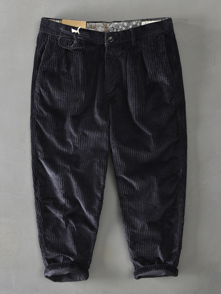 Retro Corduroy Loose-fit Trendy Workwear Casual Pants TRENDFLOW