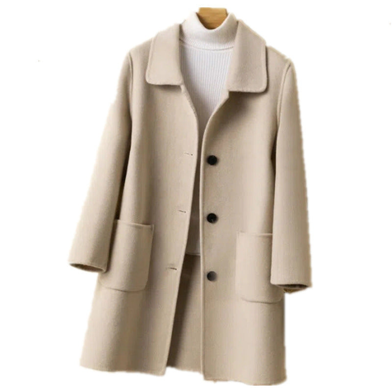 Loose Mid-length Korean Version Oversized Wool Coat TRENDFLOW
