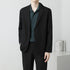 Summer Drapey Black Blazer For Men TRENDFLOW