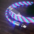 Magnetic Charging Cable Streamer Fast Charging Cable Lighting Micro USB Cable LED Magnet Charger Type-C Cable TRENDFLOW