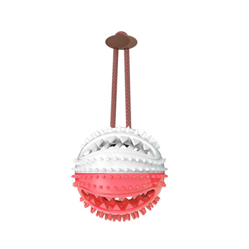 Dog Toys Silicon Suction Cup Tug Interactive Dog Ball Toy For Pet Chew Bite Tooth Cleaning Toothbrush Feeding Pet Supplies TRENDFLOW