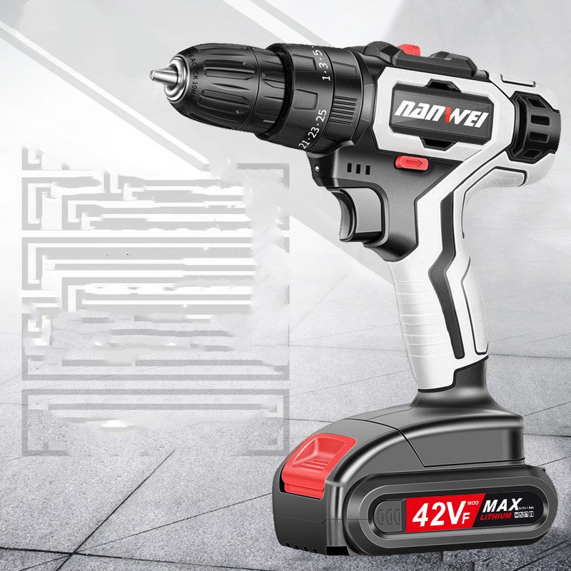 Power Tool Rechargeable Drill Household Lithium Electric Drill TRENDFLOW