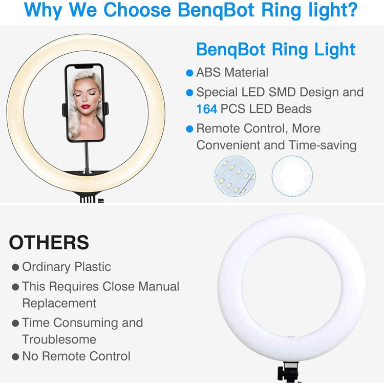 Compatible with Apple, Video Light, Dimmable Light, Selfie Led Ring Light, Usb Ring Light, With Tripod Frame Light TRENDFLOW
