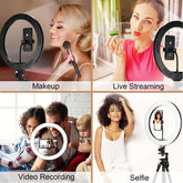 Compatible with Apple, Video Light, Dimmable Light, Selfie Led Ring Light, Usb Ring Light, With Tripod Frame Light TRENDFLOW
