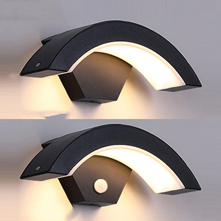 Led Wall Light Curved Moon Induction Wall Light TRENDFLOW