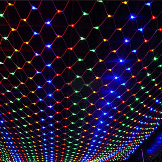 Christmas led lights string lights outdoor waterproof fishnet lights full of stars paved holiday lights wedding ins decorative lights TRENDFLOW