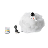 LED Colorful Clouds Astronaut Lamp With Rainbow Effect As Children&