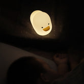 Nordic Cute Lovely Cartoon Dull Duck Led Night Light Silicone USB Charging NightLight Holiday Gifts Kids Room Bedside Bedroom TRENDFLOW