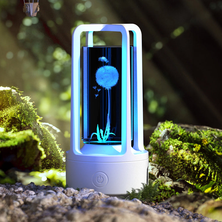 Creative 2 In 1 Audio Acrylic Crystal Lamp And Bluetooth Speaker Valentine&