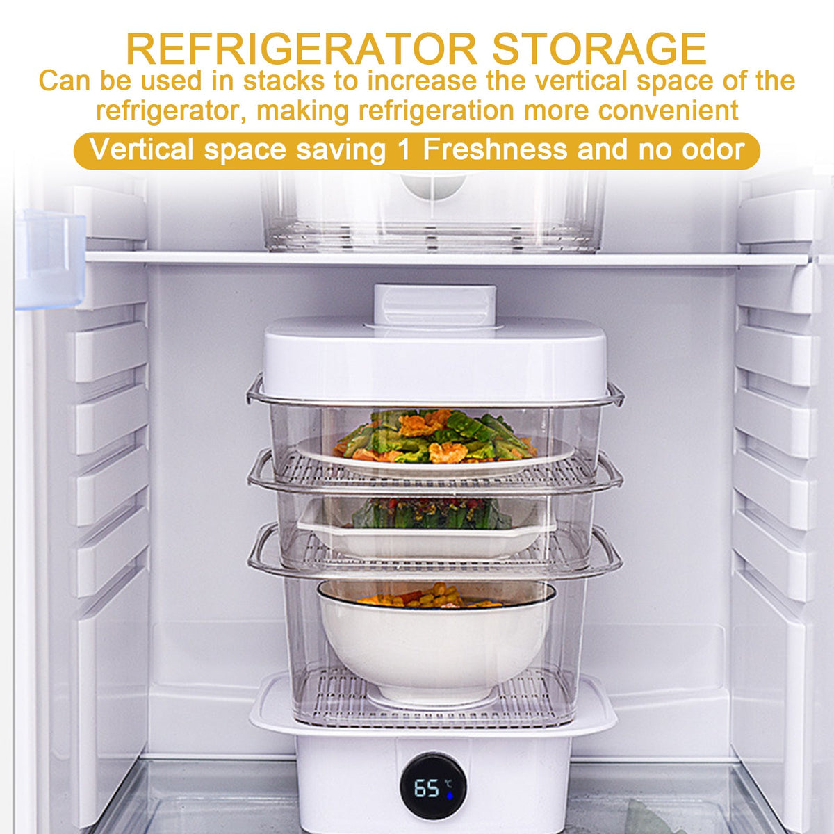Multi-layer Dish Cover Heat Preservation Kitchen Cover Dining Table Leftover Storage Box Transparent Stack Cooking Hood Steamer TRENDFLOW