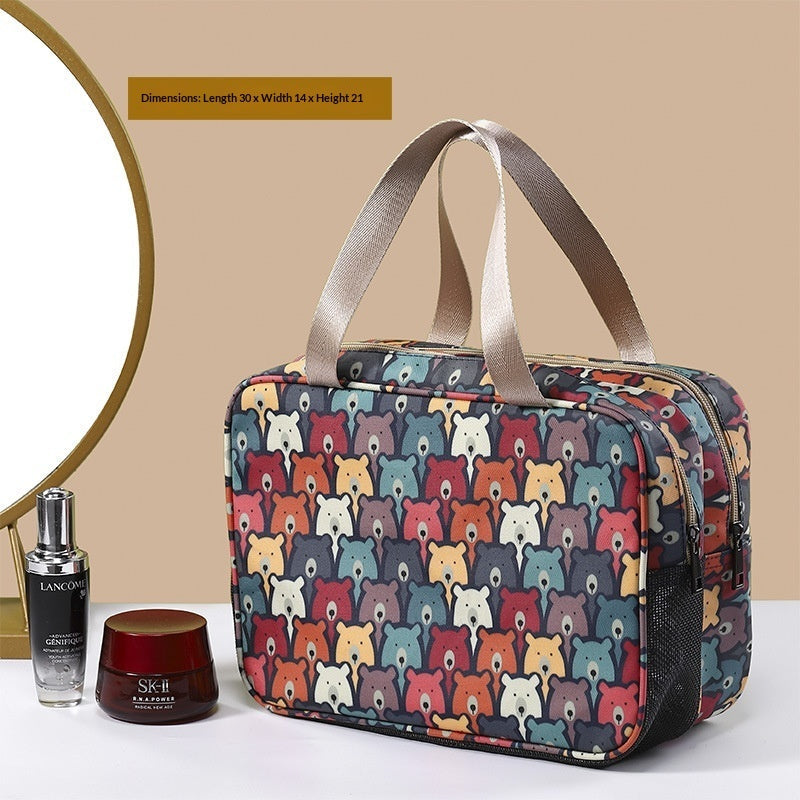Cosmetic Storage Makeup Bag Large Capacity Double-layered TRENDFLOW