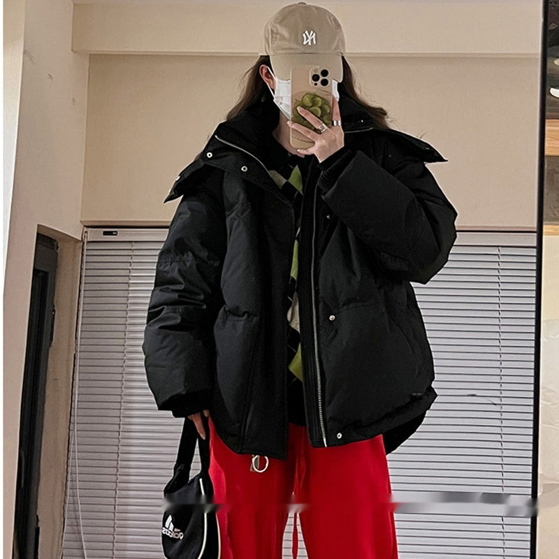 Winter Female With Hearts Short Down Jacket Coat TRENDFLOW