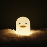 Nordic Cute Lovely Cartoon Dull Duck Led Night Light Silicone USB Charging NightLight Holiday Gifts Kids Room Bedside Bedroom TRENDFLOW
