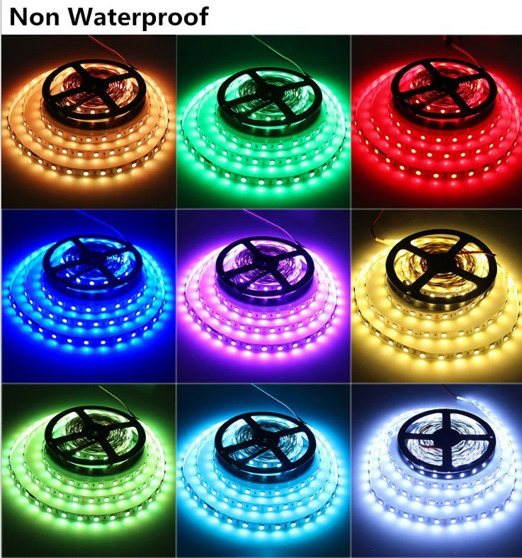 LED Light Strips Highlight 60 Light Beads Epoxy Waterproof Soft Strips TRENDFLOW