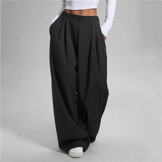 Sporty Casual Pocket High-waisted Women&