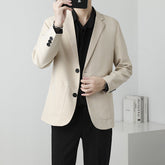 Summer Drapey Black Blazer For Men TRENDFLOW