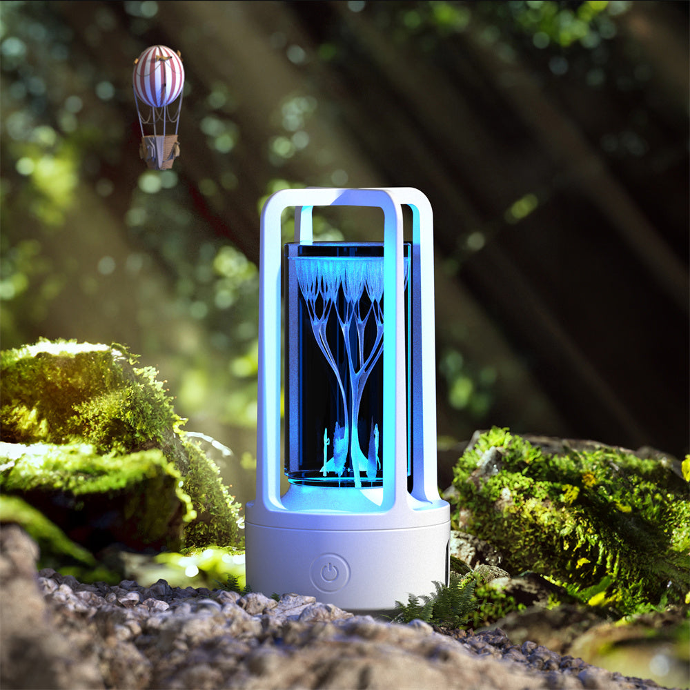 Creative 2 In 1 Audio Acrylic Crystal Lamp And Bluetooth Speaker Valentine&