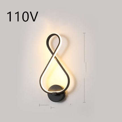led wall lamp nordic minimalist bedroom bedside lamp TRENDFLOW
