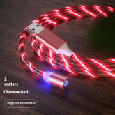 Magnetic Charging Cable Streamer Fast Charging Cable Lighting Micro USB Cable LED Magnet Charger Type-C Cable TRENDFLOW