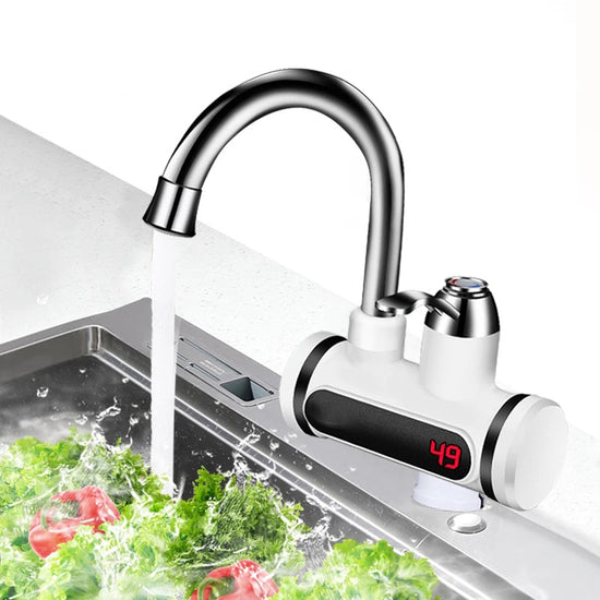 Kitchen Electric Water Tap  Water Heater Temperature Display Cold Heating Faucet Hot Water Faucet Heater TRENDFLOW