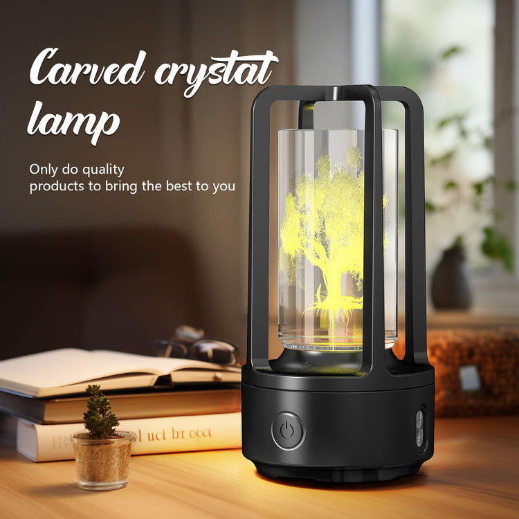 Creative 2 In 1 Audio Acrylic Crystal Lamp And Bluetooth Speaker Valentine&