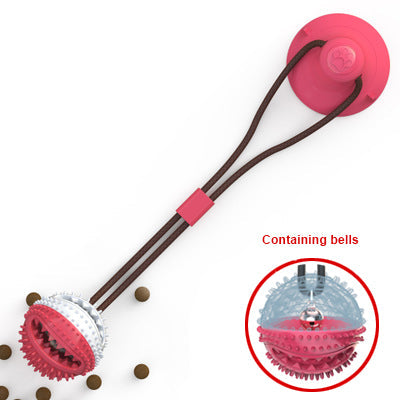 Dog Toys Silicon Suction Cup Tug Interactive Dog Ball Toy For Pet Chew Bite Tooth Cleaning Toothbrush Feeding Pet Supplies TRENDFLOW