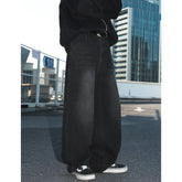 Vintage Washed Distressed Straight Loose Jeans TRENDFLOW