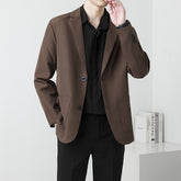 Summer Drapey Black Blazer For Men TRENDFLOW