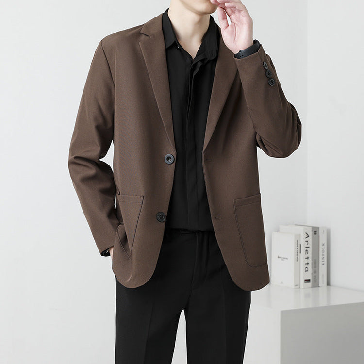 Summer Drapey Black Blazer For Men TRENDFLOW