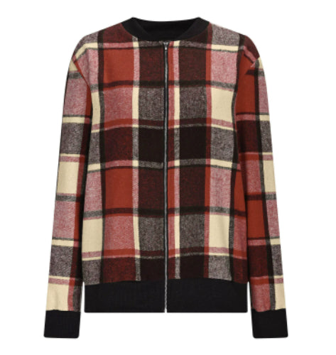 European And American Autumn And Winter Plaid Baseball Jacket Jacket TRENDFLOW