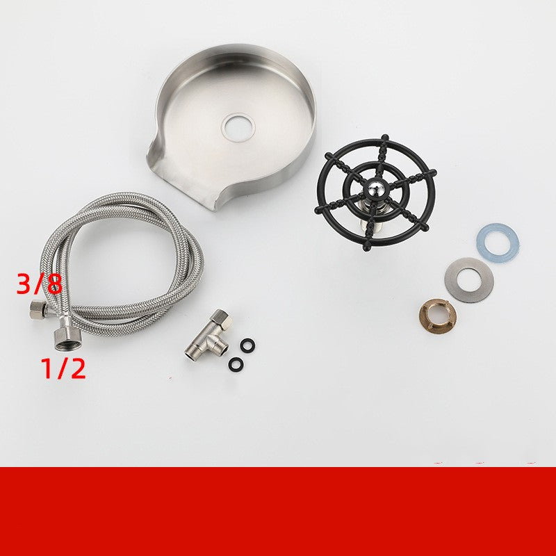 Small Sink Stainless Steel Faucet Household Automatic High Pressure Cup Washer TRENDFLOW