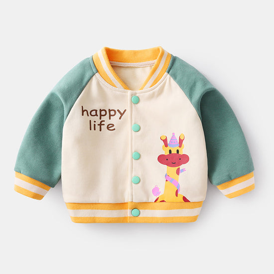 Baby Jacket Spring And Autumn Clothes, Toddler Jacket, Boys&