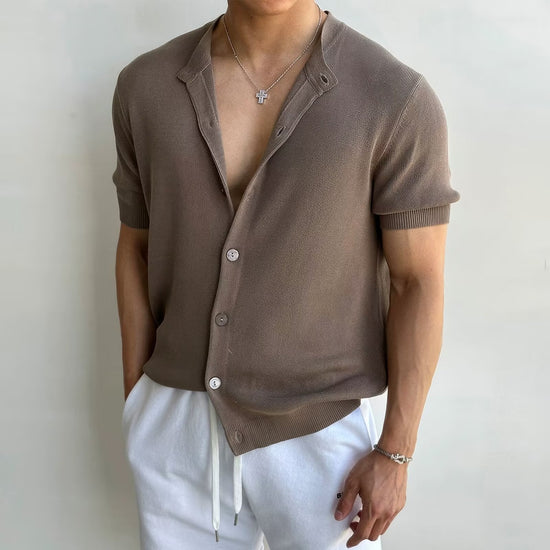 Fashion Patchwork Jacquard Knit Men&
