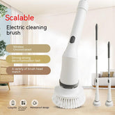 Electric Scrubber Cleaning Wall Long Handle Elbow Telescopic Multifunction Cleaning Brush TRENDFLOW