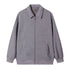 Japanese Retro Heavyweight 420g Silver Fox Fleece Solid Color Lapel Zip-up Jacket TRENDFLOW