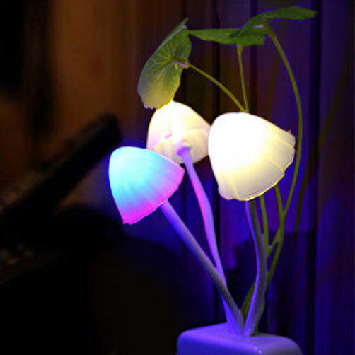 Color LED Mushroom Light, 3 Colors, With Sensor, Novelty, 220v TRENDFLOW