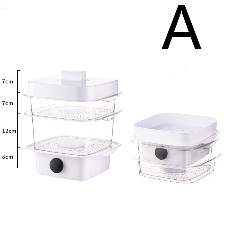 Multi-layer Dish Cover Heat Preservation Kitchen Cover Dining Table Leftover Storage Box Transparent Stack Cooking Hood Steamer TRENDFLOW