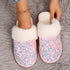 Sequin Flat Plush Slippers For Women TRENDFLOW