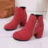 Plus-size Fashionable Side Zipper Boots TRENDFLOW
