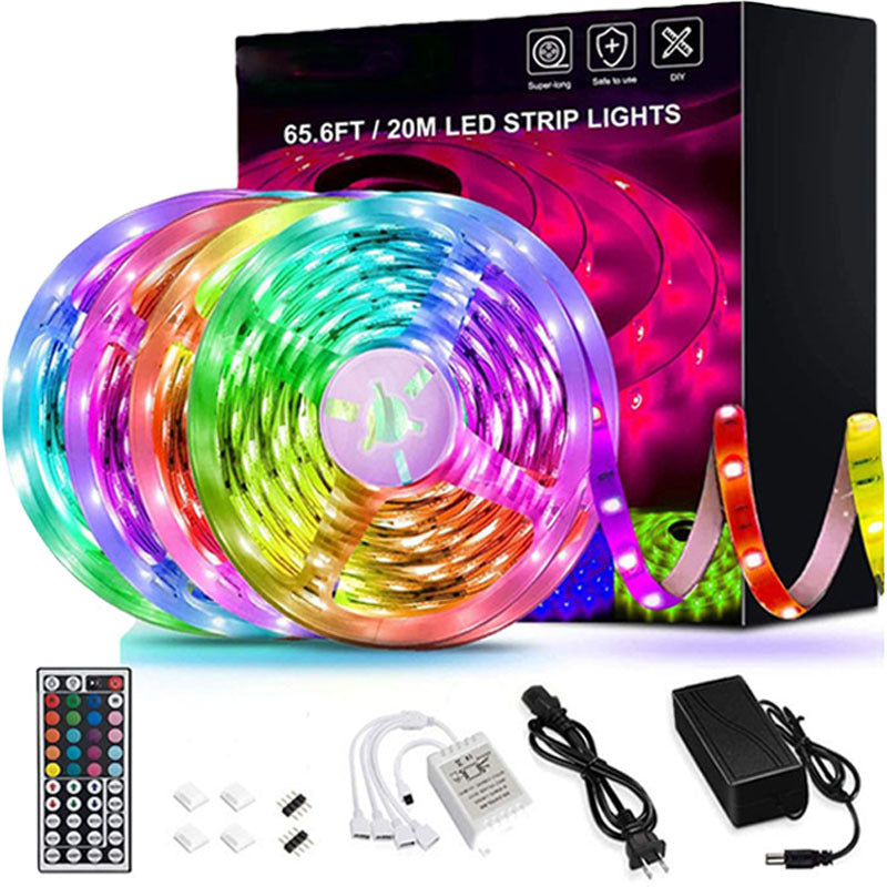 LED Strip Lights Lamp 5050 RGB Flexible Tape Diode 5M Controller Room Decor TV Computer BackLight Decoration Christmas TRENDFLOW