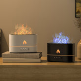 Siming Flame Aromatherapy Machine Home Bedroom Silent Atmosphere Light Humidifier Flame Diffuser Home Decor TRENDFLOW