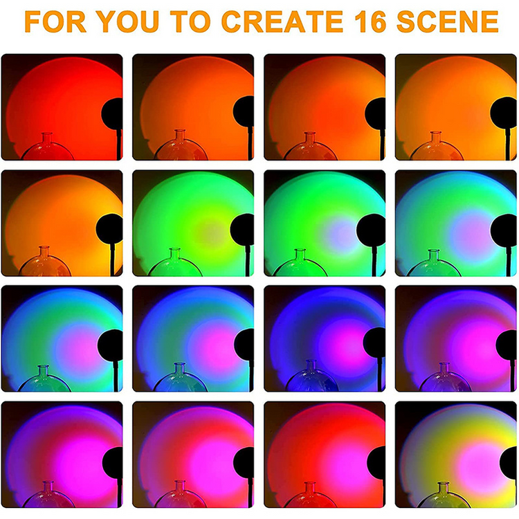 USB Desk Lamp Rainbow Projection Lamp TRENDFLOW