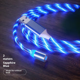 Magnetic Charging Cable Streamer Fast Charging Cable Lighting Micro USB Cable LED Magnet Charger Type-C Cable TRENDFLOW