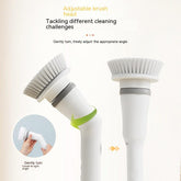 Electric Scrubber Cleaning Wall Long Handle Elbow Telescopic Multifunction Cleaning Brush TRENDFLOW