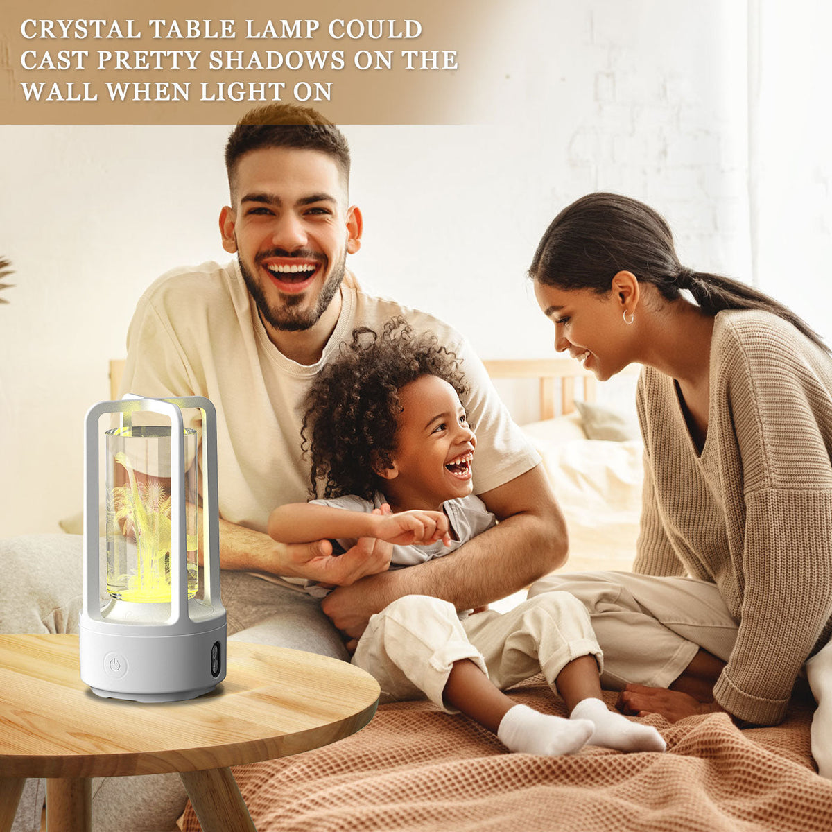 Creative 2 In 1 Audio Acrylic Crystal Lamp And Bluetooth Speaker Valentine&