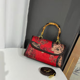 Vintage Chinese-style Handbag With Atmospheric Retro Patterns Made From Xiangyun Silk TRENDFLOW